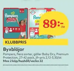 Hemköp PAMPERS Byxblöjor erbjuda