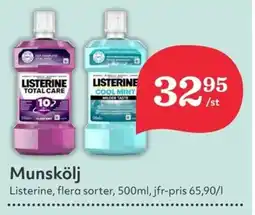 Hemköp LISTERINE Munskölj erbjuda