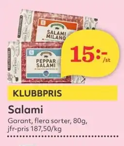 Hemköp GARANT Salami erbjuda