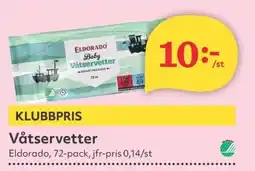 Hemköp ELDORADO Våtservetter erbjuda