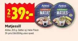 ICA Kvantum ABBA Matjessill erbjuda