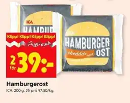 ICA Kvantum ICA Hamburgerost erbjuda