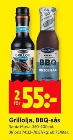 ICA Kvantum SANTA MARIA Grillolja, bbq-sås erbjuda