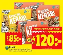 ICA Kvantum SCHYSST KÄK Kebab erbjuda