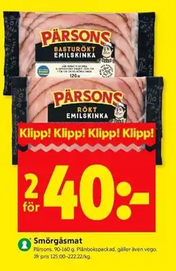 PARSONS Smörgåsmat