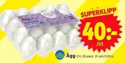 ICA Supermarket ICA Ägg erbjuda