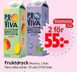 ICA Supermarket PROVIVA Fruktdryck erbjuda
