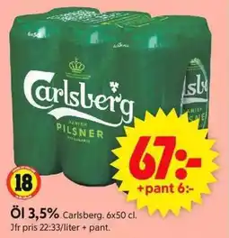 CARLSBERG Öl 3,5%