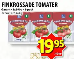 Matvärlden Tensta GARANT Finkrossade tomater erbjuda