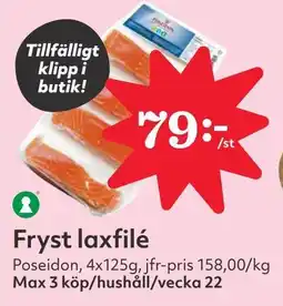 Östenssons POSEIDON Fryst laxfilé erbjuda