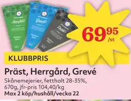 Östenssons Präst, herrgård, grevé erbjuda