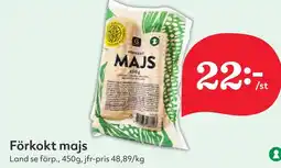 Östenssons Förkokt majs erbjuda