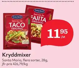 Östenssons SANTA MARIA Kryddmixer erbjuda