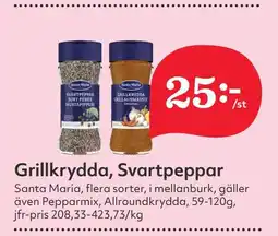 SANTA MARIA Grillkrydda, Svartpeppar