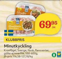 Östenssons KRONFAGEL Minutkyckling erbjuda