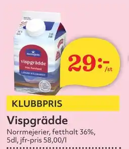 Östenssons NORRMEJERIER Vispgrädde erbjuda