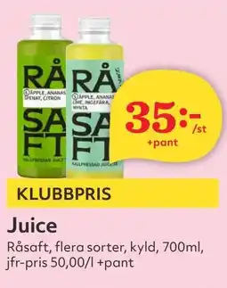 Östenssons RASAFT Juice erbjuda