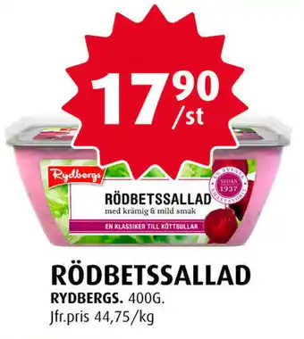 Handlar'n Rydbergs Rödbetssallad 400g erbjuda