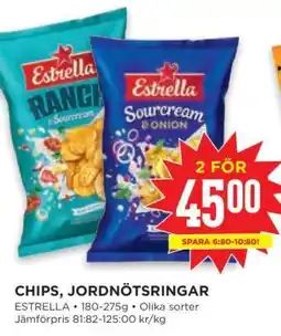 Willys CHIPS, JORDNÖTSRINGAR erbjuda