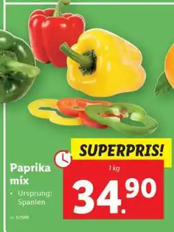 Lidl Paprika mix erbjuda