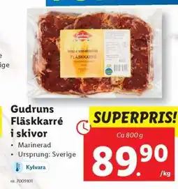 Lidl Gudruns Fläskkarré i skivor erbjuda
