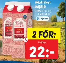 Lidl Matriket Mjölk erbjuda