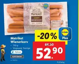 Lidl Matriket Wienerkorv erbjuda