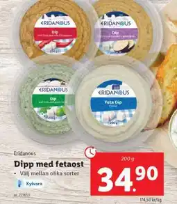 Lidl Eridanous Dipp med fetaost erbjuda
