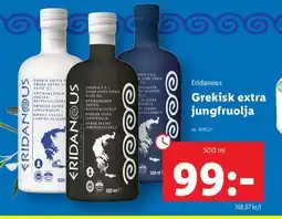 Lidl Eridanous Grekisk extra jungfruolja erbjuda