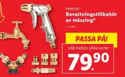 Lidl PARKSIDE Bevattningstillbehör av mässing erbjuda