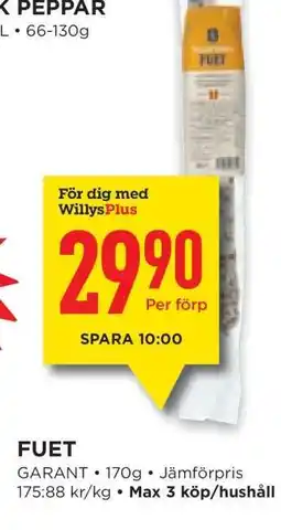 Willys FUET erbjuda
