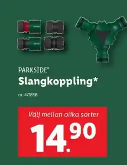 Lidl PARKSIDE Slangkopppling erbjuda