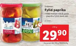 Lidl ERIDANOUS Fylld paprika erbjuda