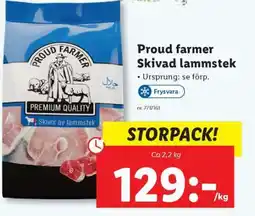 Lidl Proud farmer Skivad lammstek erbjuda