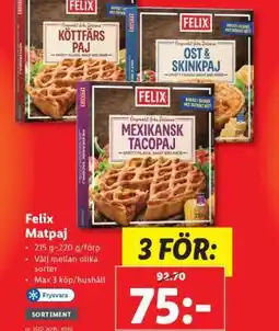 Lidl Felix matpaj erbjuda