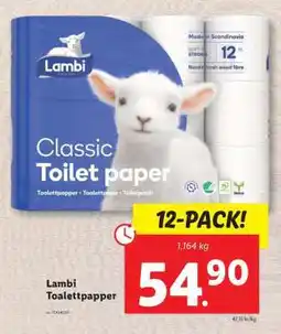 Lidl Lambi toalettpapper erbjuda