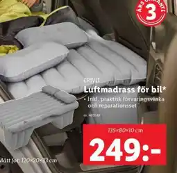 Lidl CRIVIT Luftmadrass för bil erbjuda