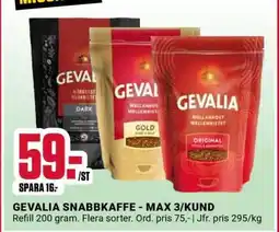 ÖoB GEVALIA SNABBKAFFE erbjuda