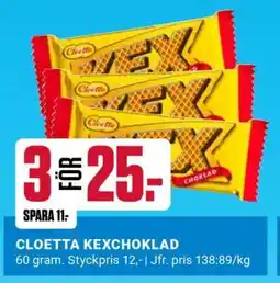 ÖoB Cloetta Kexchoklad erbjuda