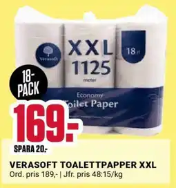 ÖoB VERASOFT TOALETTPAPPER XXL erbjuda