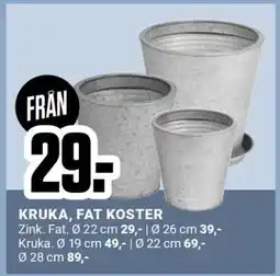 ÖoB KRUKA/FAT KOSTER erbjuda
