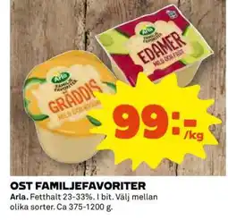 Coop Ost Familjefavoriter erbjuda
