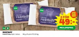 Coop Rostbiff erbjuda