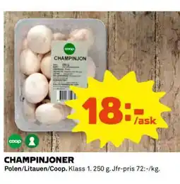 Coop Champinjoner erbjuda