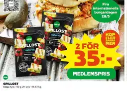Coop Grillost erbjuda