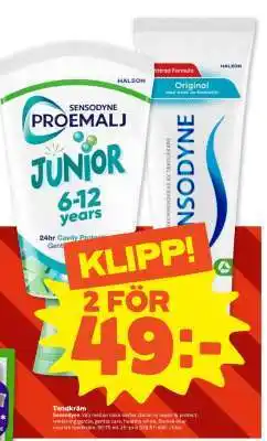 Stora Coop Sensodyne ProEmalj Junior erbjuda
