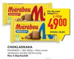 Willys Hemma CHOKLADKAKA erbjuda