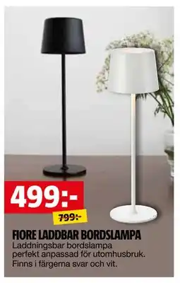 Bauhaus FIORE LADDBAR BORDSLAMPA erbjuda