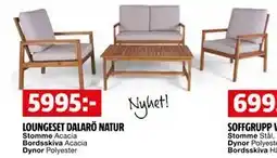 Bauhaus LOUNGESET DALARÖ NATUR erbjuda