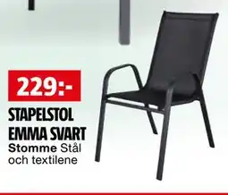Bauhaus STAPELSTOL EMMA SVART erbjuda